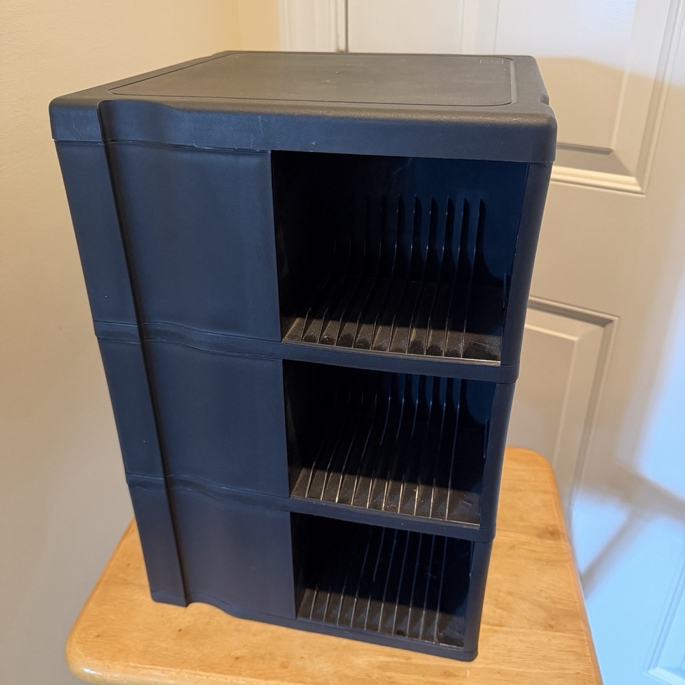 Vintage Alpha 120 CD Rotary Carousel Storage Holder Rack Tower Case